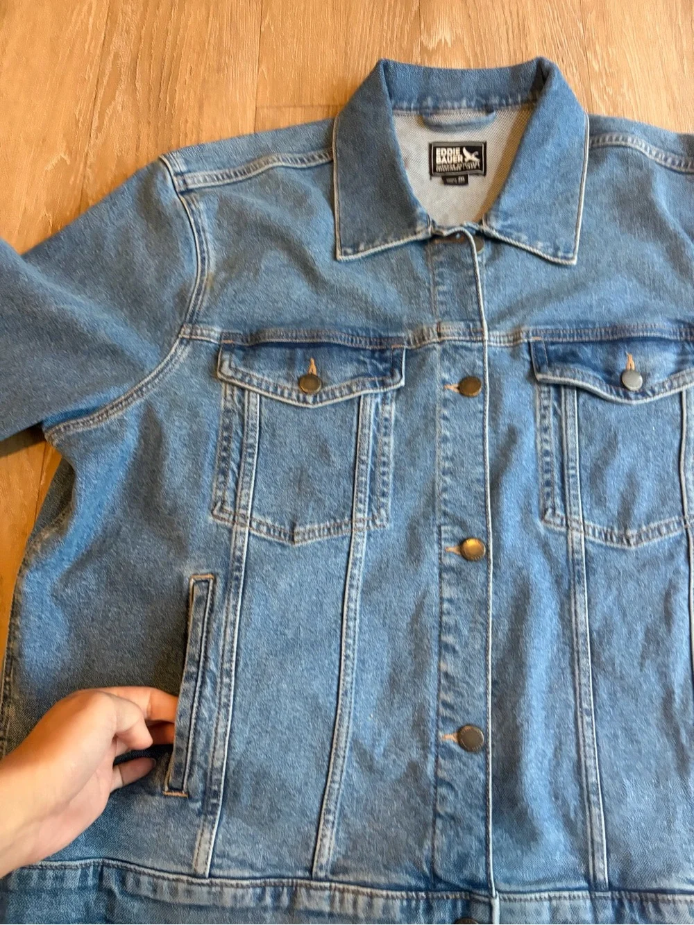 Eddie Bauer Blue Classic Denim Jacket